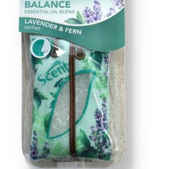 Lot of 3 SACHETS of SCENTS Florals Balance LAVENDER & FERN CAR AIR FRESHENERS - Picture 3 of 4